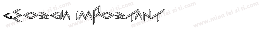 Georgia important字体转换
